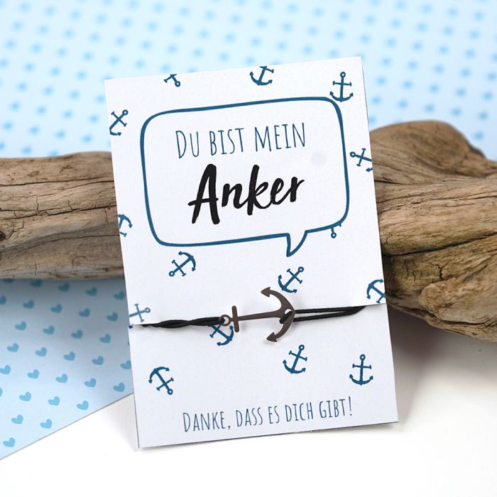 Fertiges Armband Du bist mein Anker, Bild 2 von 2