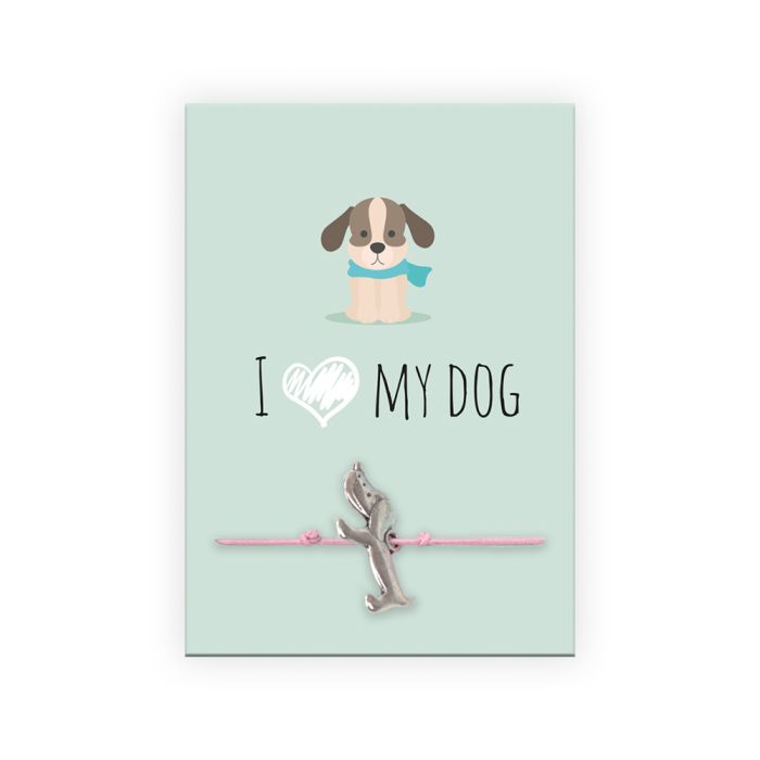 fertiges Armband I love my dog 1 Set 6014-08225 4016490129684  