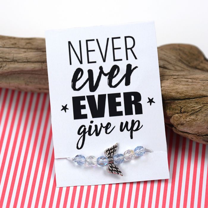 fertiges Armband Never give up 1 Set 6014-08305 4016490896524  