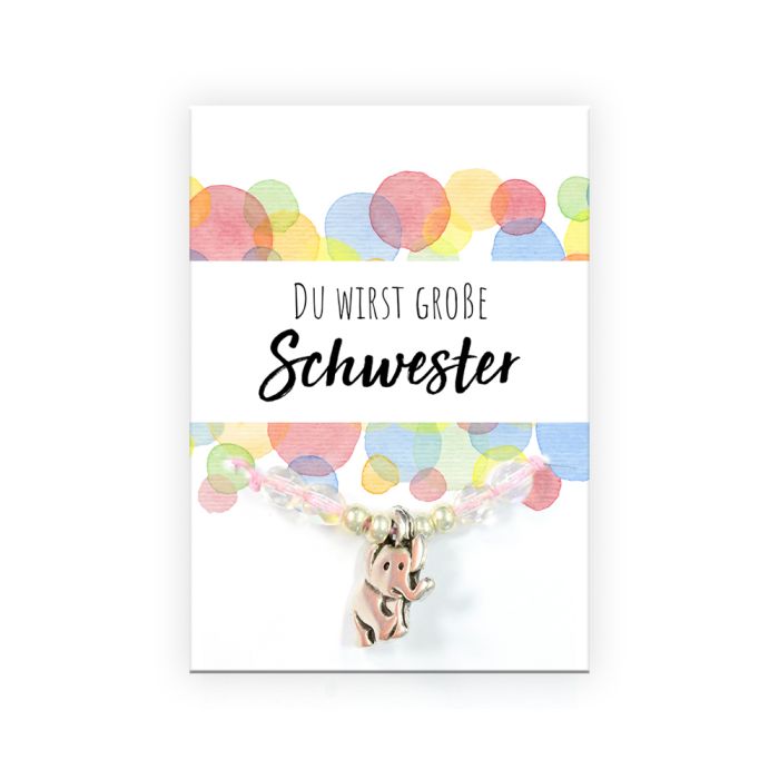 fertiges Armband große Schwester 1 Set 6014-08365 4016490896432  