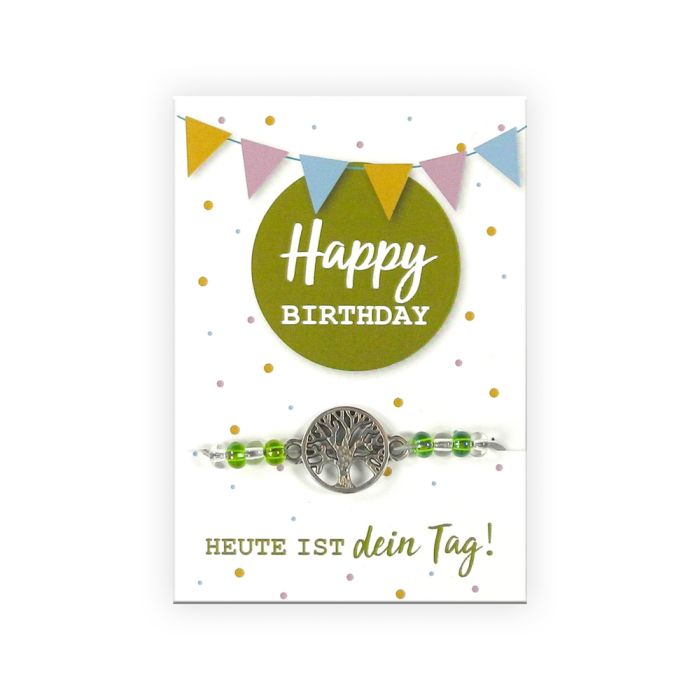 fertiges Armband Happy Birthday 1 Set 6014-08425 4016490723509  
