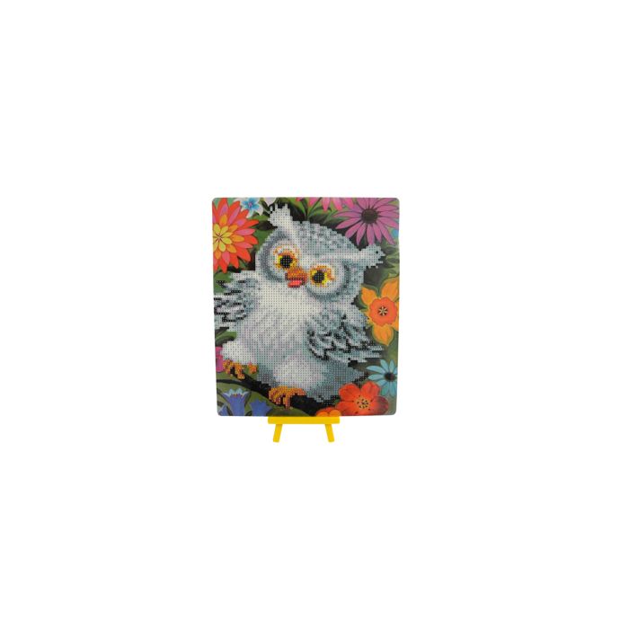 Diamond Painting Bild mit Aufsteller Eule 25x21 cm, Bild 1 von 2