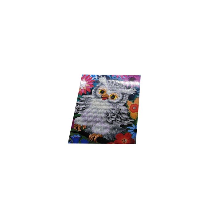 Diamond Painting Bild mit Aufsteller Eule 25x21 cm, Bild 2 von 2