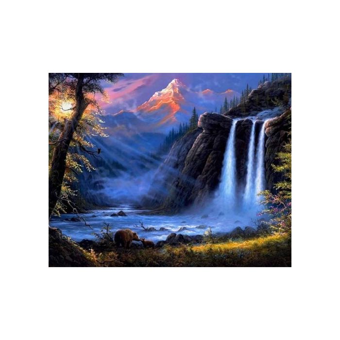 Diamond Painting Wasserfall 50x40 cm 1 St