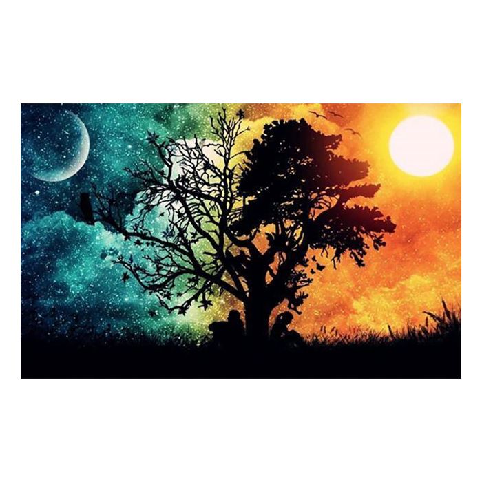 Diamond Painting Baum bei Nacht 50x40 cm 1 St