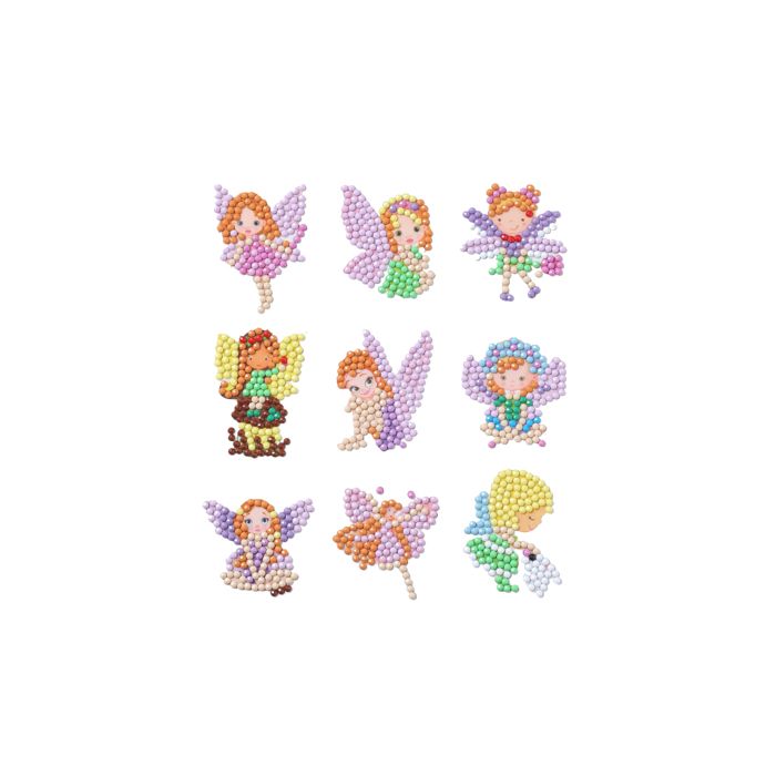 Diamond Painting Feenzauber Sticker Aufkleber Kinder entspannen Diamant Basteln ca. 4,5 cm