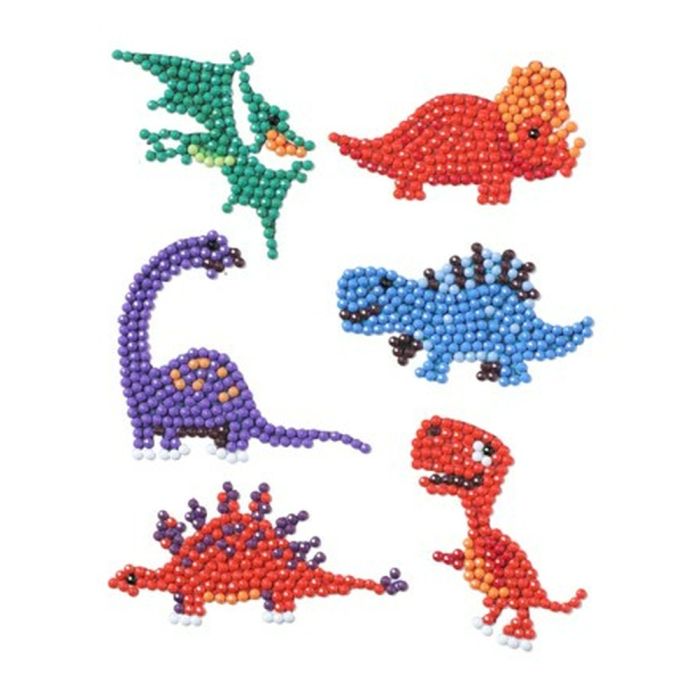 Diamond Painting Dinos Sticker Aufkleber Kinder entspannen Diamant Basteln ca. 4,5 cm