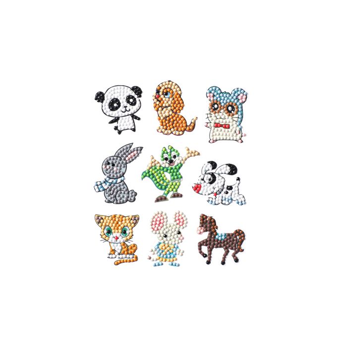 Diamond Painting Süße Tierchen ca. 4,5 cm 9 St. = 1 Set 6035-20171 4016490917045  