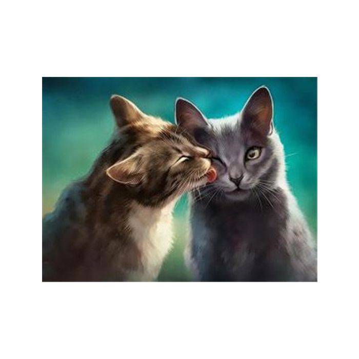 Diamond Painting Katzenliebe 40x30 cm 1 Stück