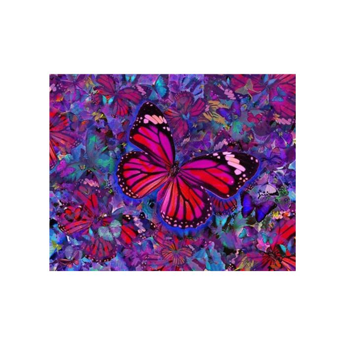 Diamond Painting Pinker Schmetterling 40x30 cm 1 Stück