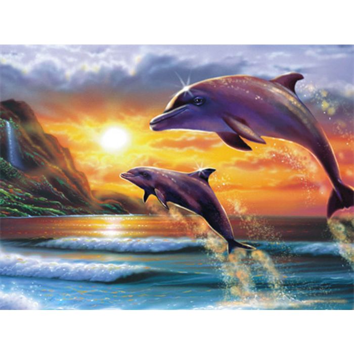 Diamond Painting Delfine 40x30 cm 6037-40551 4016490818786  
