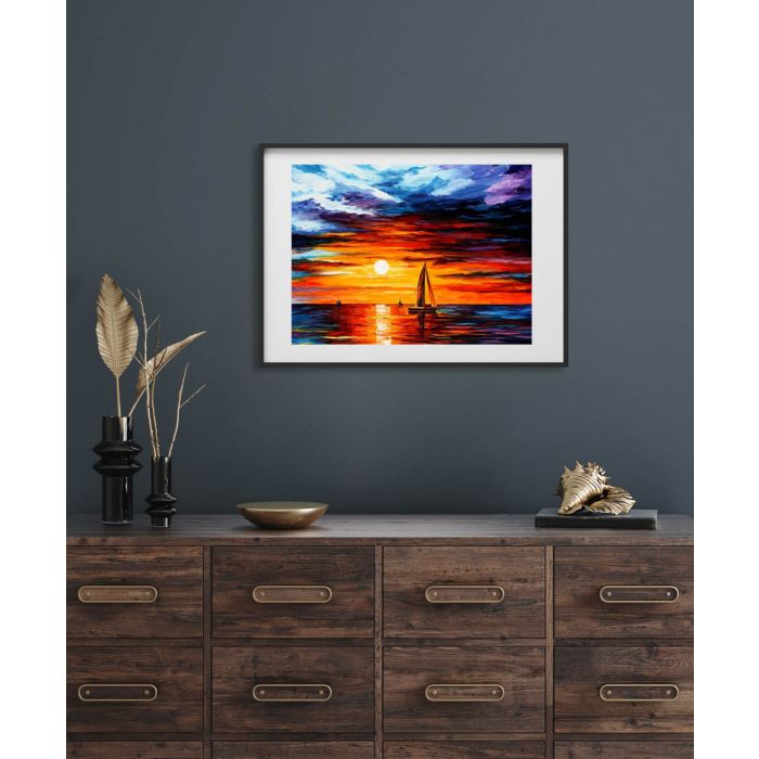 Diamond Painting Segelschiff im Sonnenuntergang 40x30 cm 6037-40701 4016490818939  