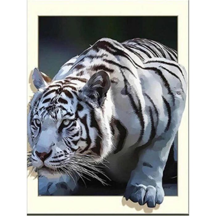 Diamond Painting weißer Tiger 40x30 cm 6037-40731 4016490818960  