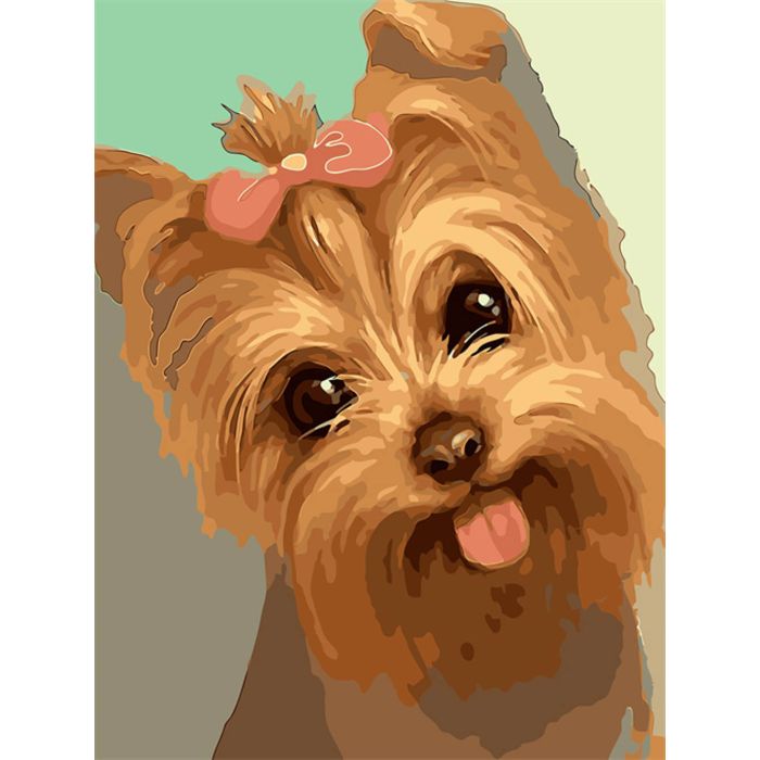 Diamond Painting Yorkshire Terrier 40x30 cm, Bild 1 von 2