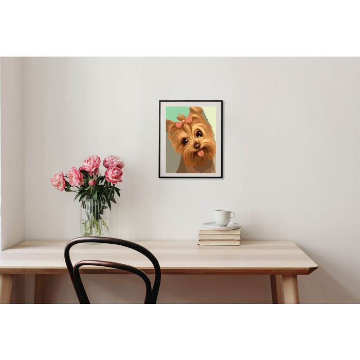 Diamond Painting Yorkshire Terrier 40x30 cm, Bild 2 von 2