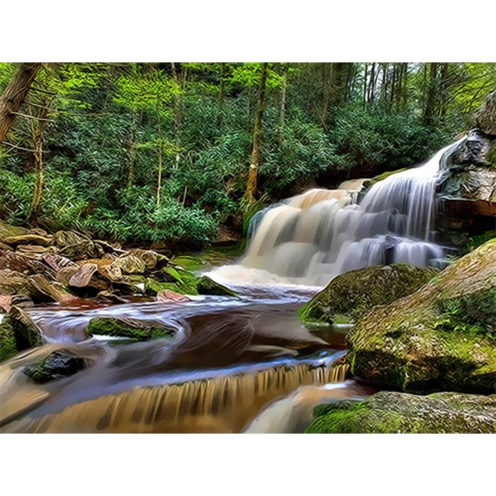 Diamond Painting Wasserfall 40x30 cm, Bild 1 von 2