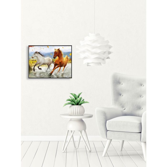 Diamond Painting Pferde im Galopp 40x30 cm, Bild 2 von 2