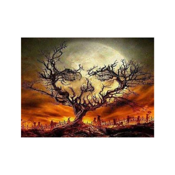 Diamond Painting Schaurige Nacht 50x40 cm