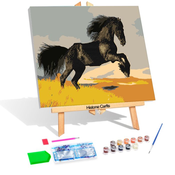 Diamond Painting m.Ölfarben Hengst 40x50 cm 6038-50011 4016490908968  