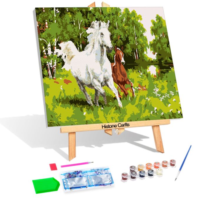Diamond Painting m.Ölfarben Pferde 40x50 cm 6038-50081 4016490909033  