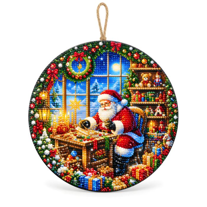 Diamond Painting Aufhänger Weihnachtsmann 24,5 cm, 1 Stück., Bild 1 von 6