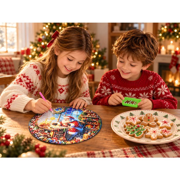 Diamond Painting Aufhänger Weihnachtsmann 24,5 cm, 1 Stück., Bild 3 von 6