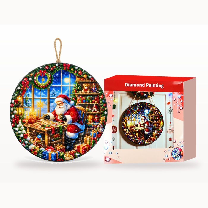 Diamond Painting Aufhänger Weihnachtsmann 24,5 cm, 1 Stück., Bild 2 von 6