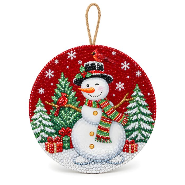Diamond Painting Aufhänger Schneemann 24,5 cm, 1 Stück., Bild 1 von 6
