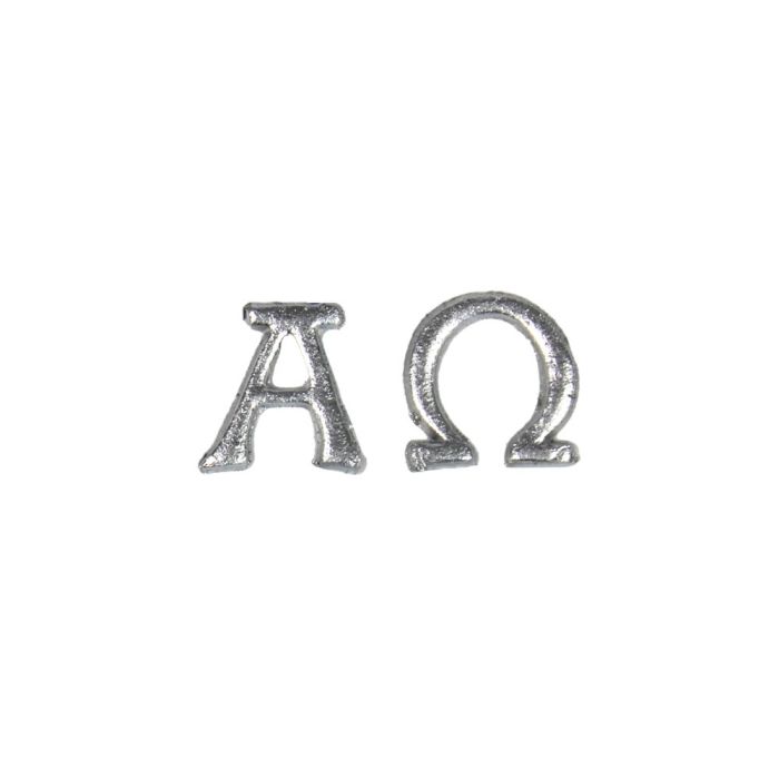 Wachsmotive Alpha + Omega silberfb. 40x20 mm 6999-24921 4016490008026  