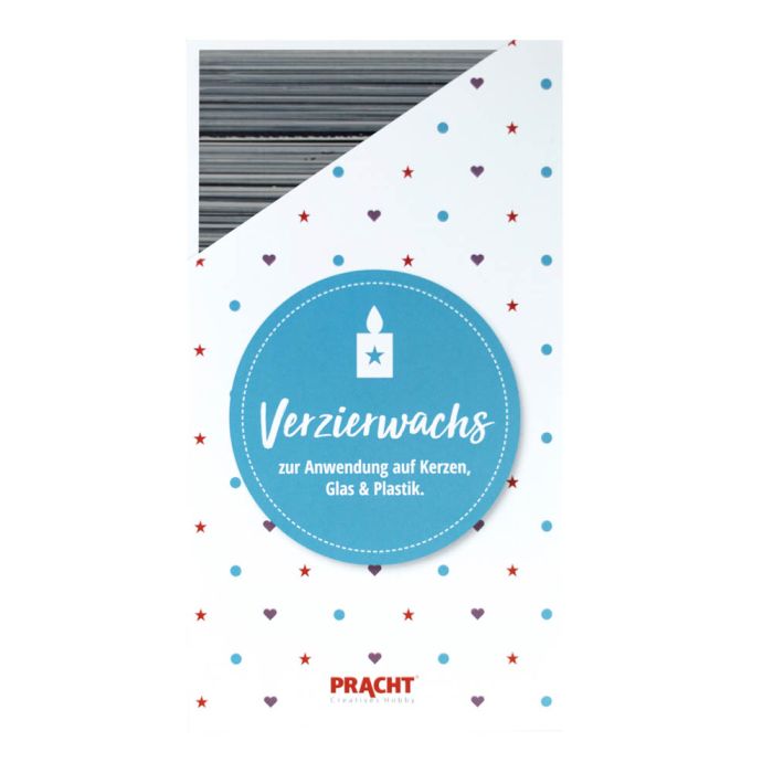 ZERA Wachsplatten multicolor handbemalt gestreift grau ton 200x100x0,5 mm 1 Stück, Bild 1 von 2