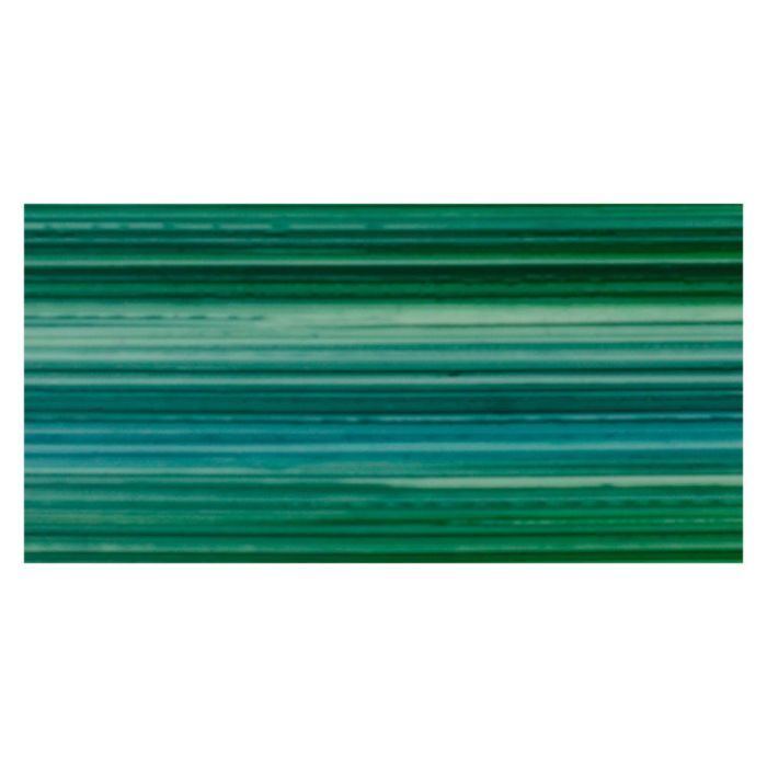 ZERA Wachsplatten multicolor handbemalt gestreift grün türk 200x100x0,5 mm 1 Stück, Bild 2 von 2