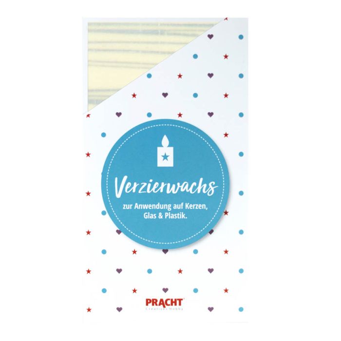 ZERA Wachsplatten gestreift silberfarben,-creme 200x100x0,5 mm 1 Stück, Bild 1 von 2