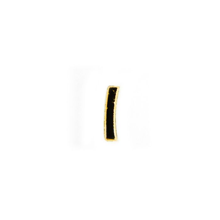 Wachsbuchstaben I goldfarben, 8 mm 3 Stück