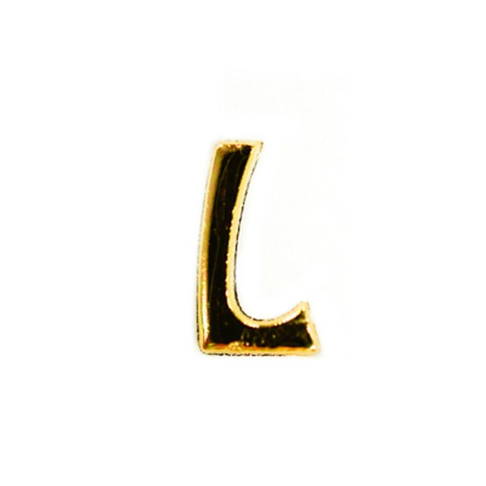 Wachsbuchstaben L goldfarben, 8 mm 3 Stück