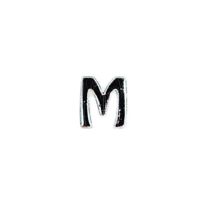 Wachsbuchstaben M silberfb. 8 mm 7012-M925 4016490617426  