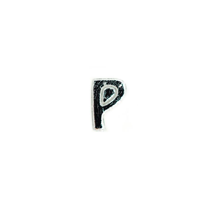 Wachsbuchstaben P silberfb. 8 mm 7012-P925 4016490617488  