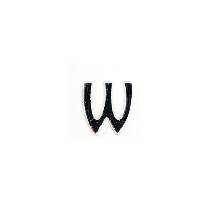 Wachsbuchstaben W silberfb. 8 mm 7012-W925 4016490617624  