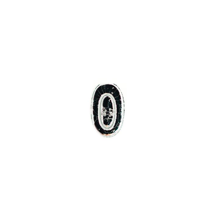 Wachszahlen 0 silberfb. 8 mm 7013-00925 4016490617884  