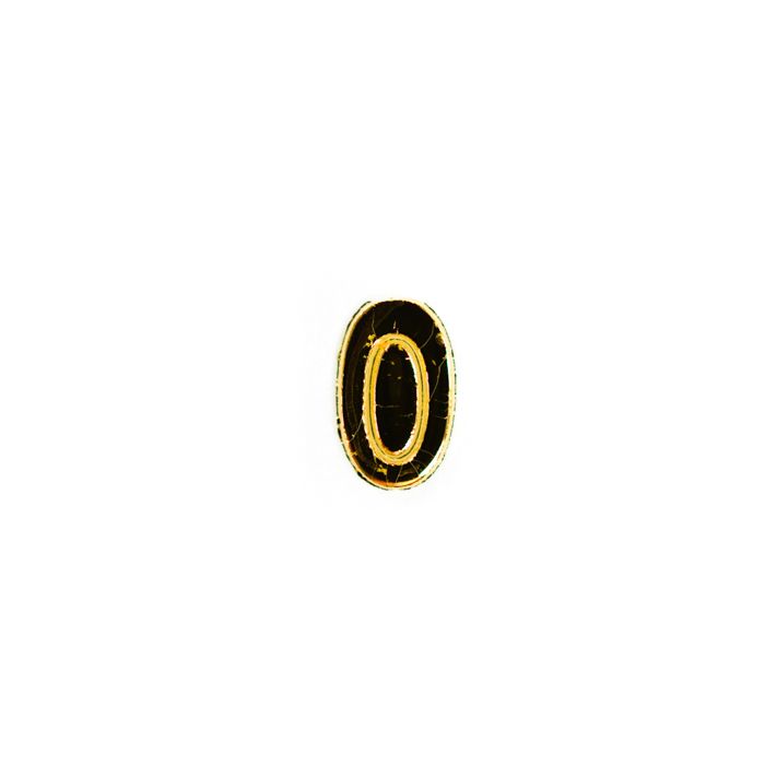 Wachszahlen 0 goldfarben, 8 mm 3 Stück