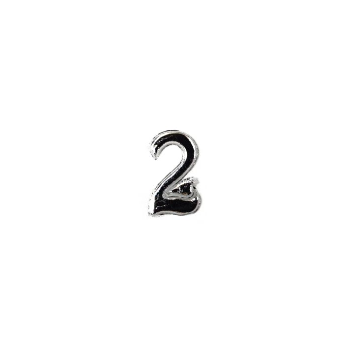 Wachszahlen 2 silberfb. 8 mm 7013-02925 4016490617723  