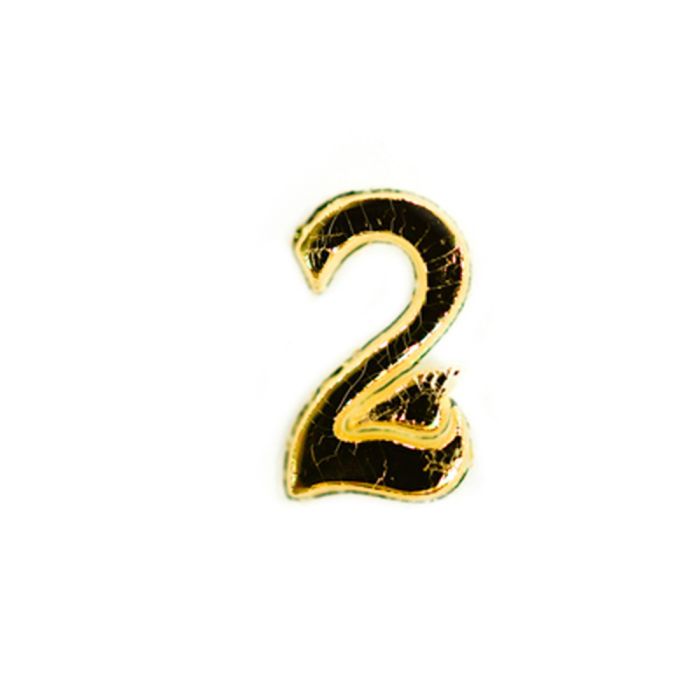 Wachszahlen 2 goldfb. 8 mm 7013-02935 4016490617716  