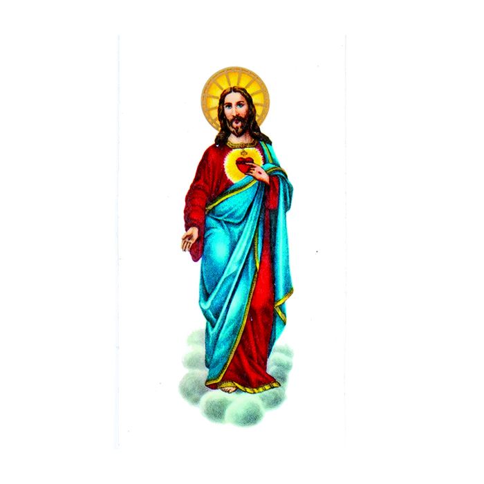 Wachsbild Jesus 95x50 mm 1 Stück