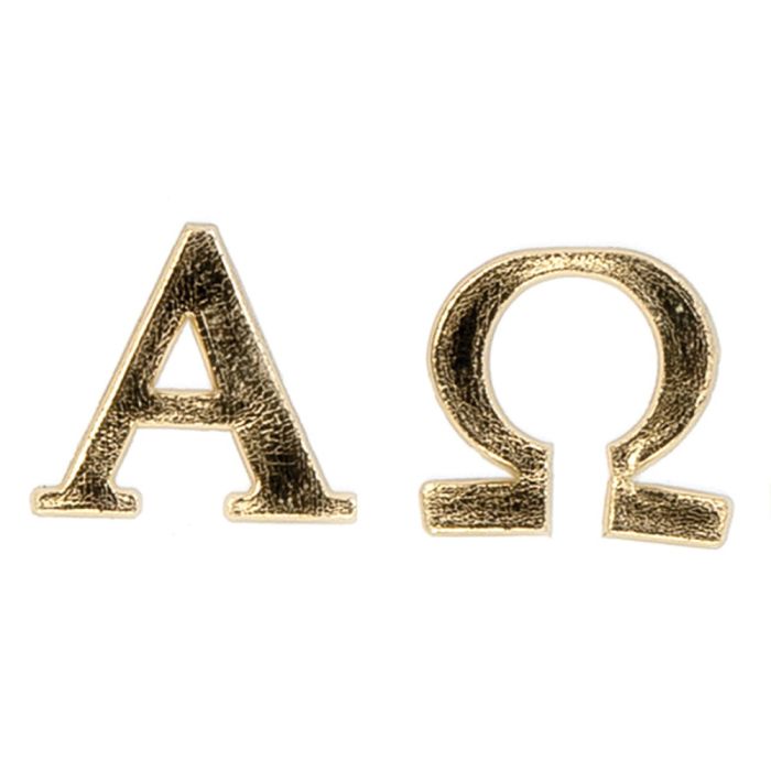 Alpha u. Omega aus Zera goldfb. 22 mm 7043-935 4016490608165  