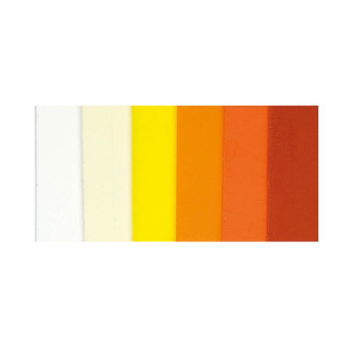 Verzierwachsplatten orange rot ton 200x50x0,5 mm 7050-075 4016490695578  