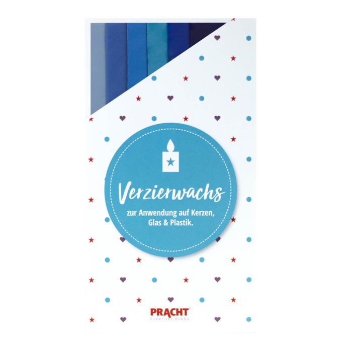 Verzierwachsplatten blau ton 200x50x0,5 mm 6 Stück, Bild 1 von 2