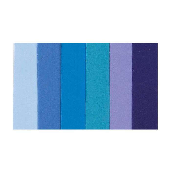 Verzierwachsplatten blau ton 200x50x0,5 mm 6 Stück, Bild 2 von 2