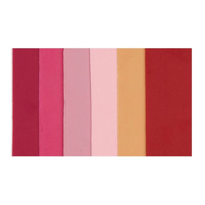 Verzierwachsplatten rosa rot ton 200x50x0,5 mm 6 Stück, Bild 2 von 4