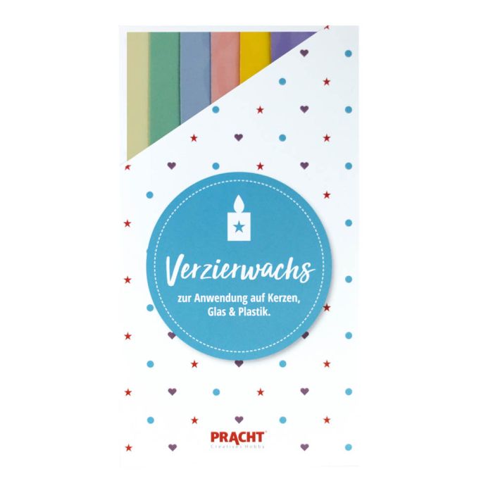 Verzierwachsplatten mix pastell 200x50x0,5 mm 6 Stück, Bild 1 von 2