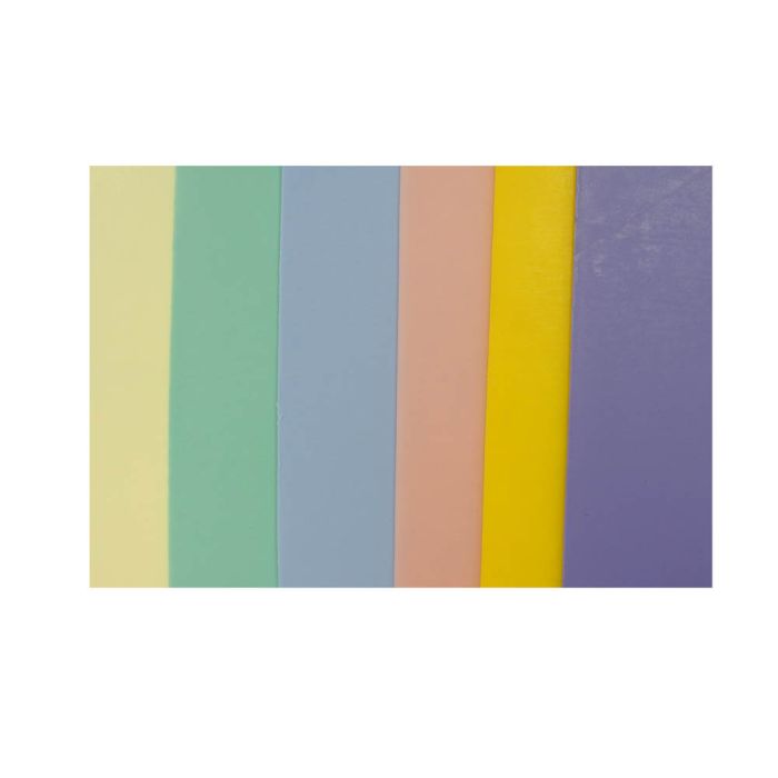 Verzierwachsplatten mix pastell 200x50x0,5 mm 6 Stück, Bild 2 von 2