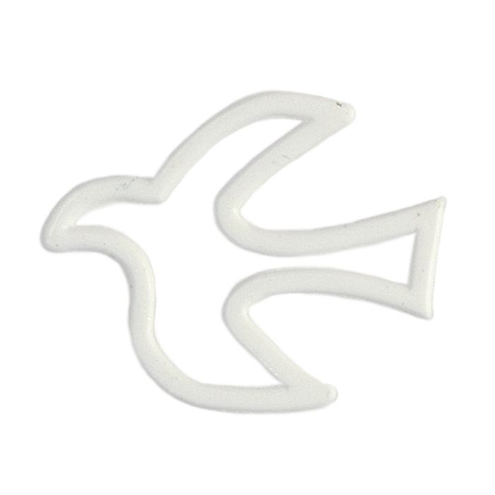 Wachsmotive Taube links weiß 42x32 mm 7052-03315 4016490696599  